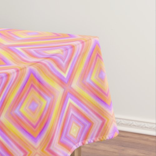 Pink and Yellow Cool Unique Pattern Tablecloth