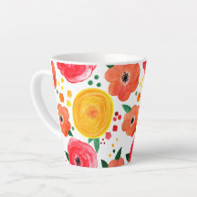 Pink and Yellow Floral Watercolor