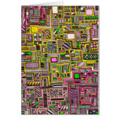 Pink and Yellow Geometric shapes pop art punk (Front)