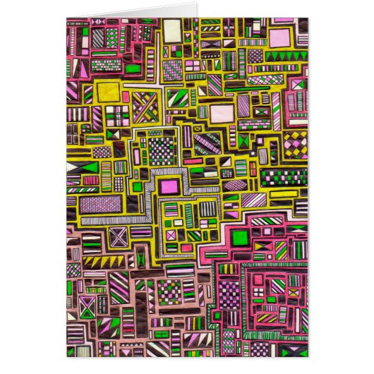 Pink and Yellow Geometric shapes pop art punk (Front)