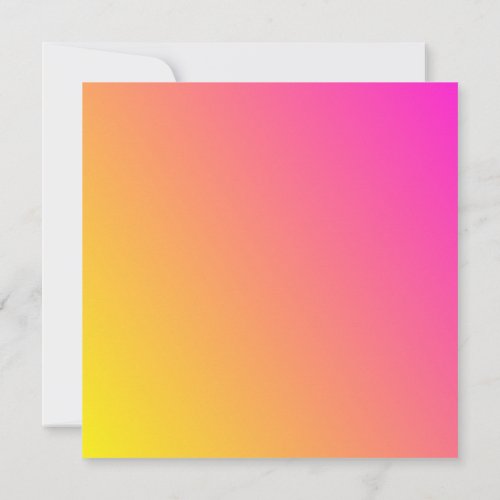 Pink and yellow gradient Invitation