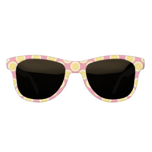 Pink and Yellow Lemon Sunglasses