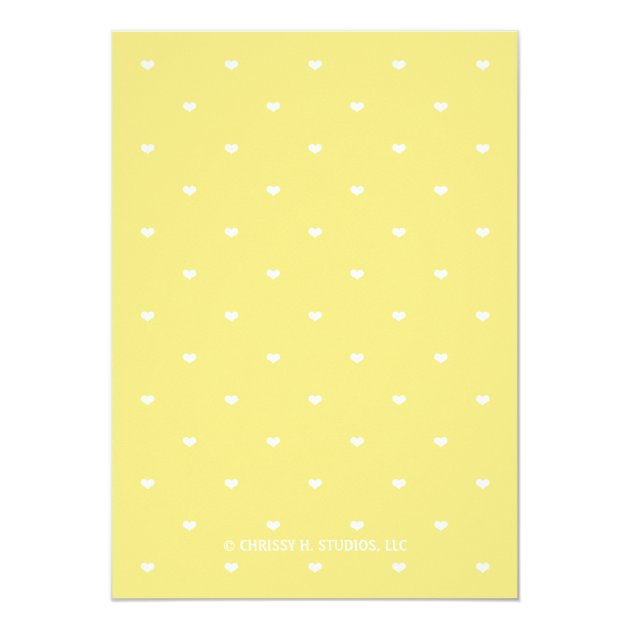 PINK AND YELLOW LEMON THEMED BABY SHOWER CARD