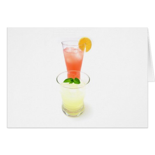 Pink And Yellow Lemonade Cards (Front Horizontal)