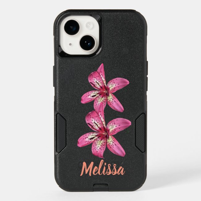 Pink and Yellow Lilies OtterBox iPhone Case