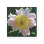 Pink and Yellow Peonies Beautiful Floral Napkins