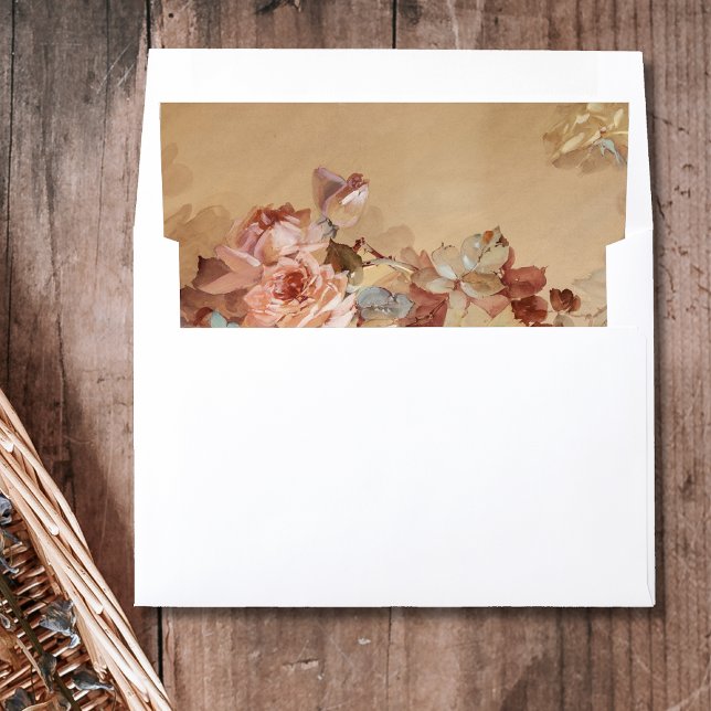 Pink and Yellow Roses – Franz Bischoff Envelope Liner (Creator Uploaded)