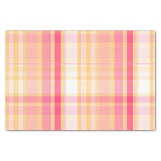 Pink and Yellow Seamless Plaid
