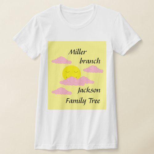 Pink and Yellow Sunrise  Family Reunion T_Shirt