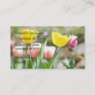 Pink and Yellow Tulips Appointment Card