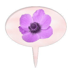 Pink Anemone Cake Pick