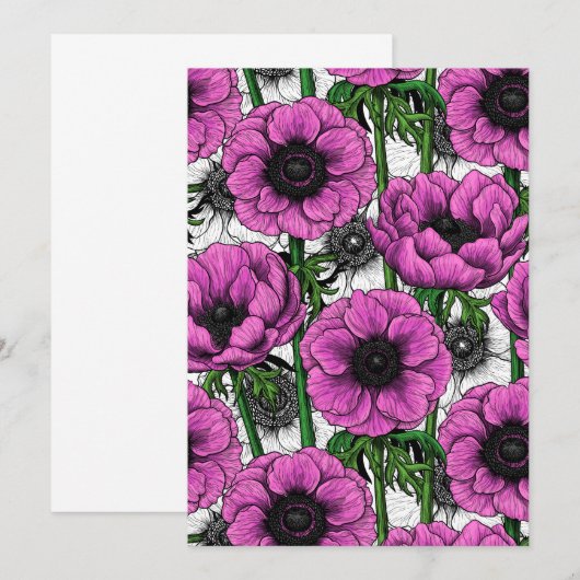 Pink anemone garden (Front/Back)