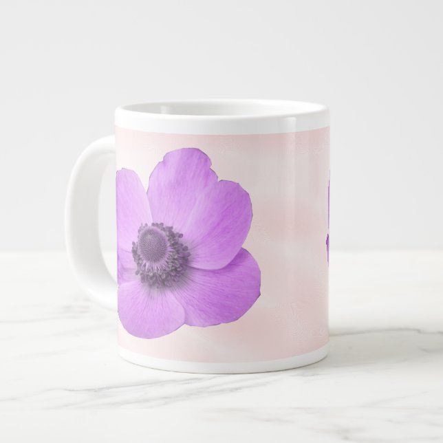 Pink Anemone Mug (Front Left)