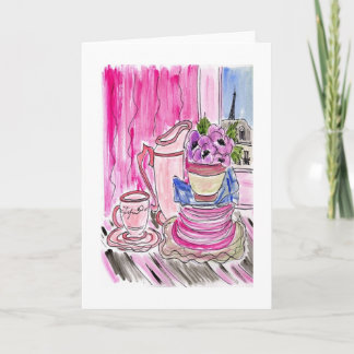 Pink Anemones Apartment Card