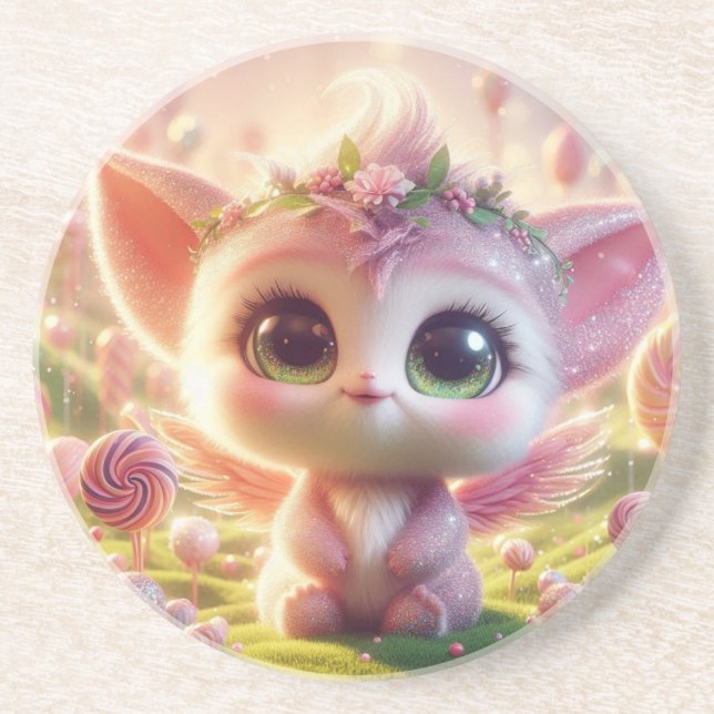 Pink Angel Coaster (Front)
