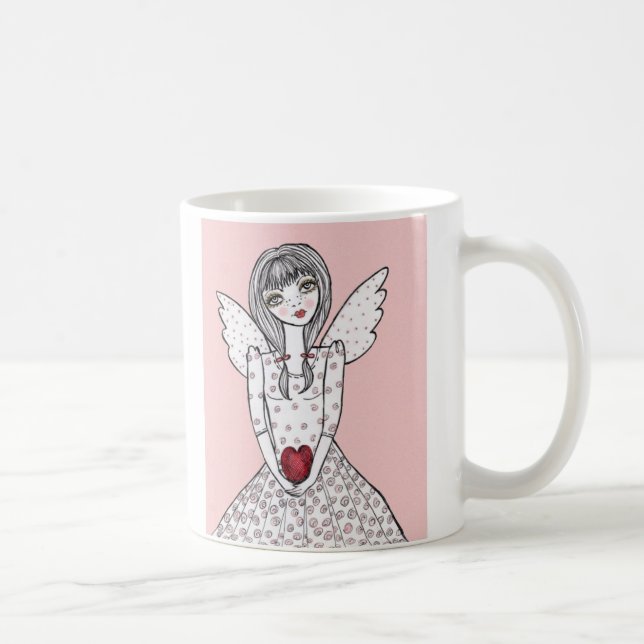 pink angel coffee mug (Right)