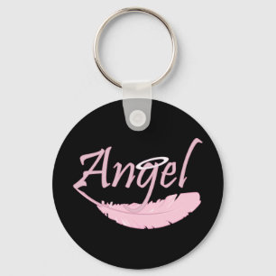 Pink Angel Keychain