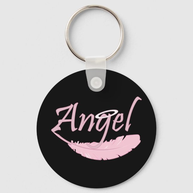 Pink Angel Keychain (Front)