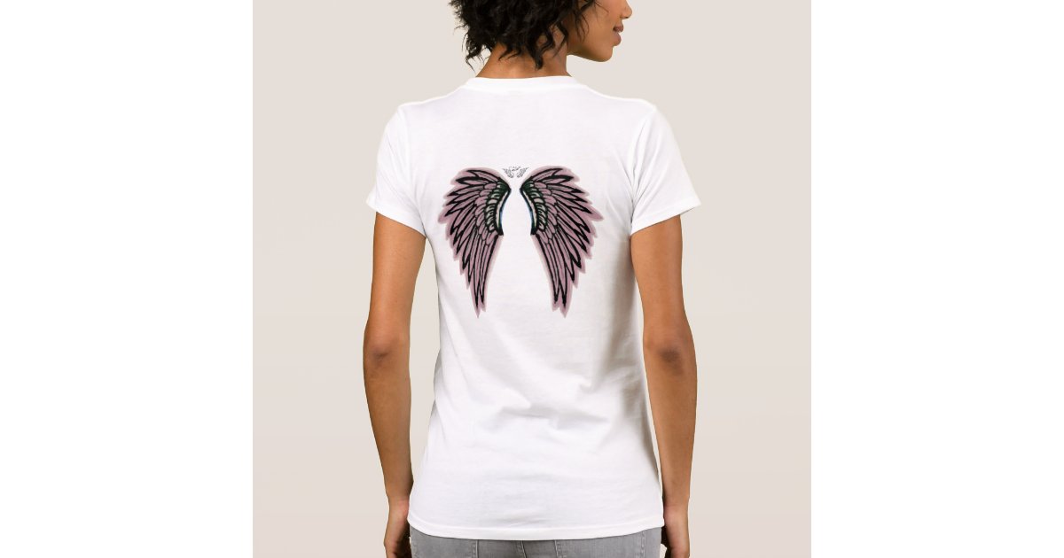 Pink Angel Wings Tee Shirt | Zazzle