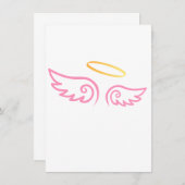 Pink Angel Wings with Halo (Front/Back)
