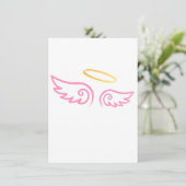Pink Angel Wings with Halo (Standing Front)
