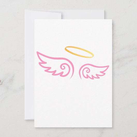 Pink Angel Wings with Halo (Front)