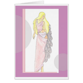 pink angel with name cards