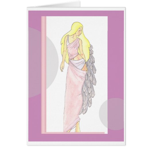 pink angel with name cards (Front)