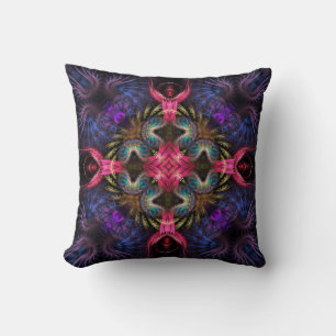 Pink Angels Purple Wings Fantasy Cushion Pillow