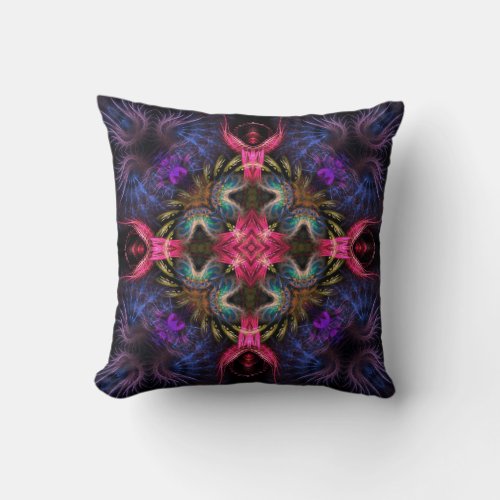 Pink Angels Purple Wings Fantasy Cushion Pillow