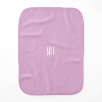 Pink Angora Personalized Baby Burp Cloth Pink Angora Personalized Baby Burp Cloth