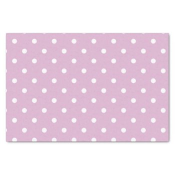 Pink Angora Polka Dots Tissue Paper by LokisColors at Zazzle