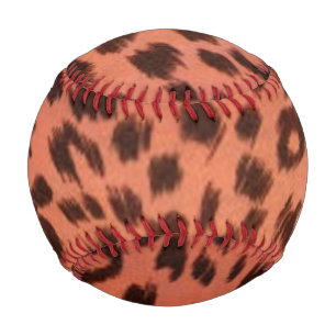 PINK ANIMAL PRINT BASEBALL