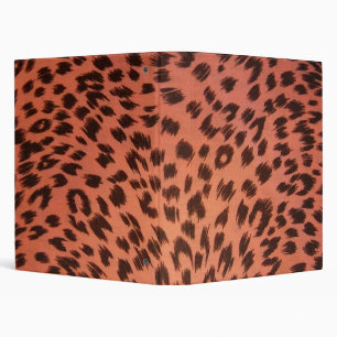 PINK ANIMAL PRINT BINDER
