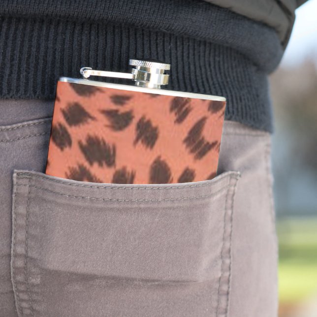 PINK ANIMAL PRINT FLASK (In Situ)