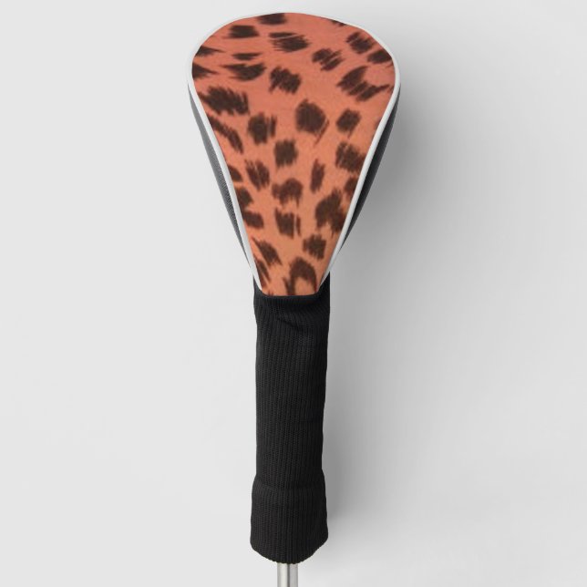 PINK ANIMAL PRINT  GOLF HEAD COVER (Front)