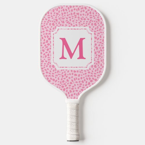 Pink Animal Print  Leopard Pickleball Paddle