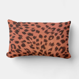 PINK ANIMAL PRINT LUMBAR PILLOW