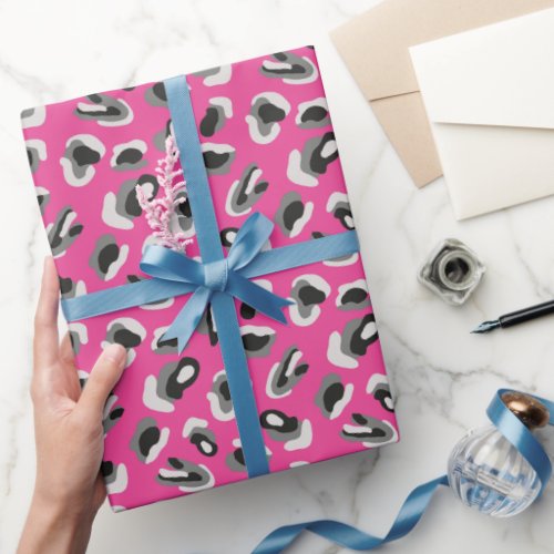 Pink Animal Print Wrapping Paper