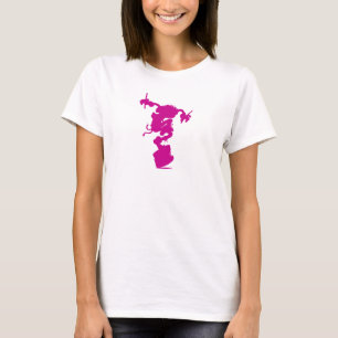 Pink Animal Silhouette Drumming Disney T-Shirt