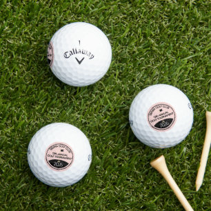 Pink Annual Tournament Golf Club Name Balls