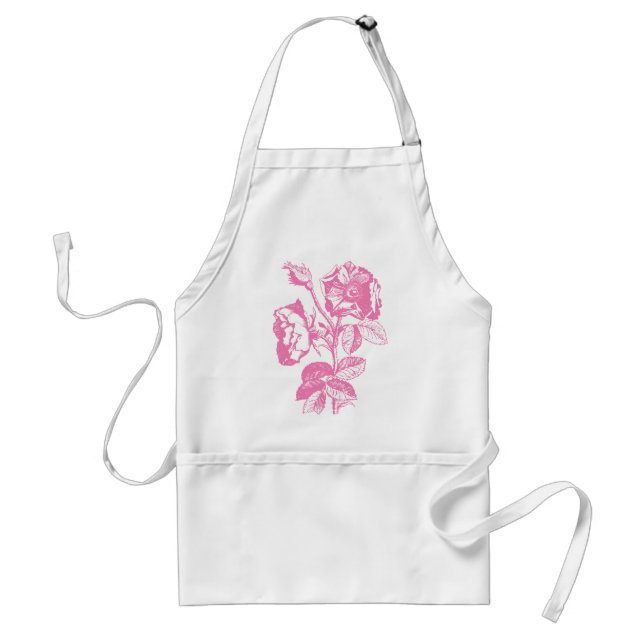 Pink Antique Pink Adult Apron (Front)