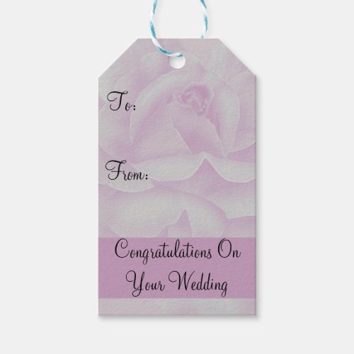 Pink Antique Rose Gift Tags