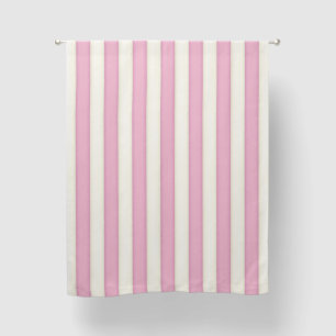 Pink & Antique White Stripes 63" Blackout Curtains