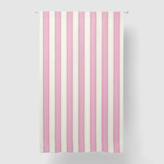 Pink & Antique White Stripes 84" Blackout Curtains
