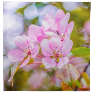 Pink Apple Blossom Napkin