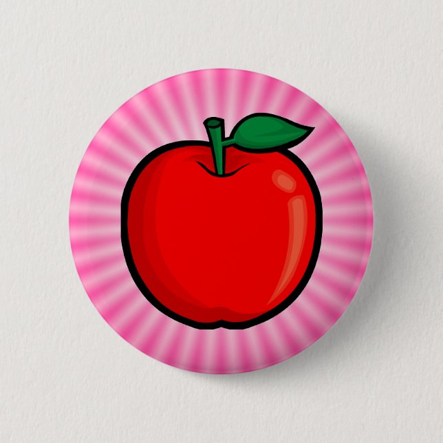Pink Apple Button (Front)