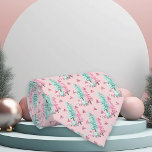 Pink Aqua Blue Colorful Christmas Gingerbread Tree Neck Tie<br><div class="desc">This design may be personalized by choosing the Edit Design option. You may also transfer onto other items. Contact me at colorflowcreations@gmail.com or use the chat option at the top of the page if you wish to have this design on another product or need assistance. See more of my designs...</div>