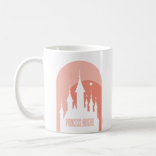 Pink Arch Disney Princess Castle Coffee Mug (Left)