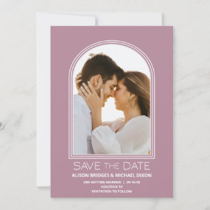 Pink Arch Wedding Save the Date